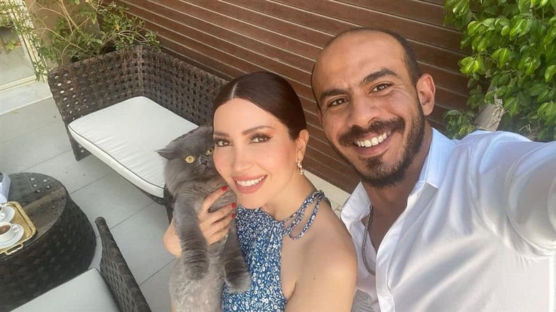 نسرين طافش وعريسها