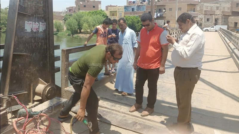 أعمال الإصلاحات بالكوبري
