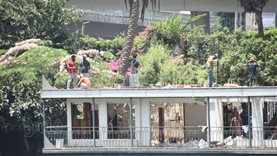 استمرار إزالة العائمات السكنية المخالفة على نهر النيل | صور 