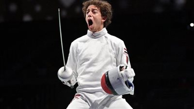 محمد السيد بطل السلاح يحصد ذهبية البحر المتوسط