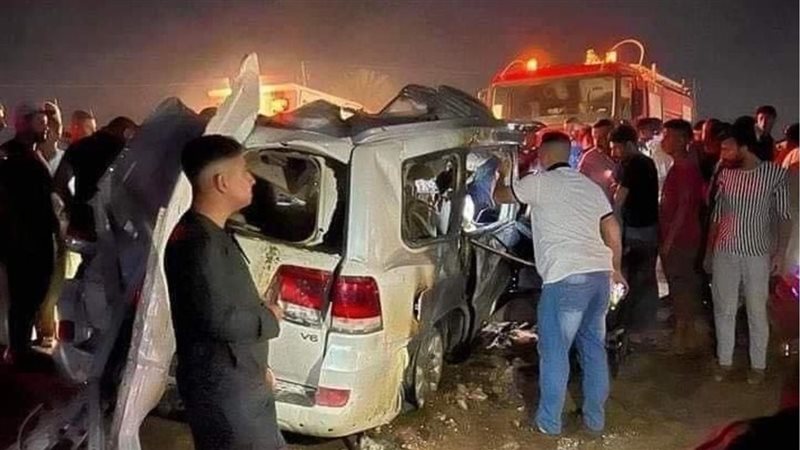  تصادم سيارتين 