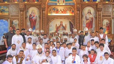 رسامة ٧٠ شماسًا لكنيسة الشهيد أبو سيفين والقديس الأنبا كاراس بطموه