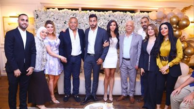 وسط أجواء عائلية.. خالد صلاح وماجدة إبراهيم يحتفلان بخطوبة كريمتهما فيروز على أحمد عبود | صور