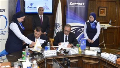 وزير الطيران يشهد توقيع بروتوكول تعاون بين مصر للطيران وجامعة عين شمس