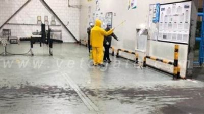 استمرار تطهير وتعقيم مصنع إيجيبت فودز بالمنوفية لمجابهة فيروس كورونا