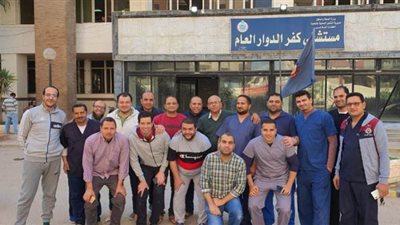 حملة إلكترونية لدعم أطباء مستشفي كفر الدوار للحجر الصحي | صور