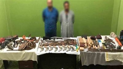 الأمن العام يداهم ورشة لتصنيع الأسلحة النارية بالمنيا