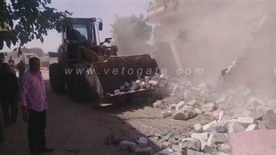 إزالة 11 مبنى مخالف في حملة لاسترداد الأراضي بقنا | صور