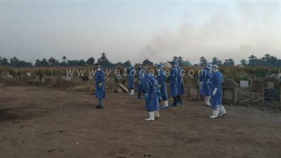 خروج ٧ حالات من العزل فى أسوان ودفن متوفى بواسطة الطب الوقائي l صور