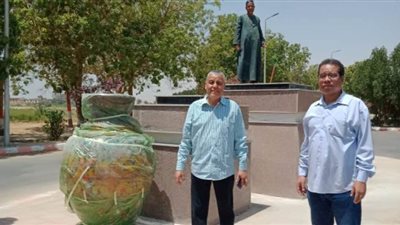 رئيس جامعة جنوب الوادى يتابع تجميل مداخل وشوارع الجامعة | صور