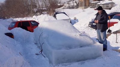 تأثير الثلج على سيارات بي إم دبليو  | فيديو