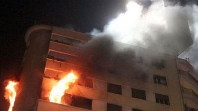 حريق هائل يلتهم محتويات شقة سكنية بالدقهلية
