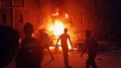 شاب يشعل النيران في جسده بوسط سوق السمك بالمحلة