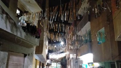 25 صورة ترصد تعليق زينة رمضان بشوارع المنوفية