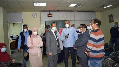 نائب محافظ المنيا يشدد على عدم التهاون بالإجراءات الوقائية بمعهد الأورام