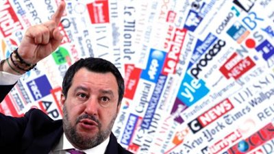 سالفيني يدعو إلى إعادة النظر بانتماء إيطاليا للاتحاد الأوروبي