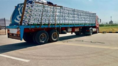 10 آلاف كرتونة مواد غذائية من بنك الطعام المصري لتوزيعها على كفر الشيخ | صور