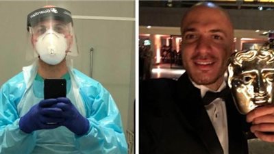 مخرج سوري يتحول لعامل نظافة بمستشفى في لندن للمساعدة في أزمة كورونا