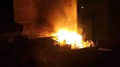 حريق هائل بأحد عقارات محرم بك في الإسكندرية | صور