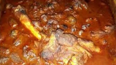 طريقة عمل طاجن البامية بالموزة الضانى | فيديو