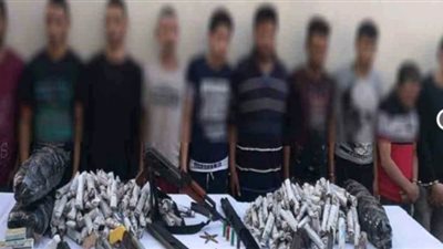 حملة أمنية بميت غمر تضبط 9 قطع أسلحة نارية و8 قضايا مخدرات