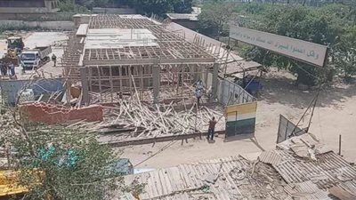 إزالة مول تجاري تحت الإنشاء و6 عقارات مخالفة في الجيزة | صور