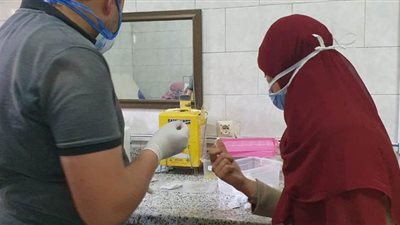 بدء سحب مسحات من طاقم التمريض بمستشفى تأمين سندوب | فيديو وصور