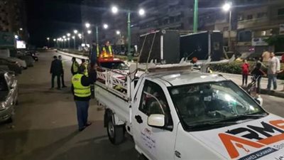 تعقيم وتطهير شوارع وميادين منتزه الإسكندرية | صور