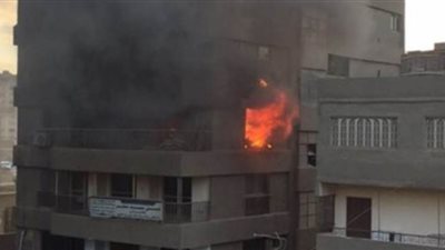 انتداب المعمل الجنائي في حريق شقة بفيصل
