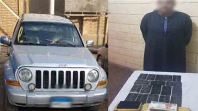 سقوط عنصر إجرامى بحوزته كمية من الحشيش في الخانكة 