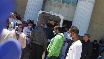 غرفة تعقيم وتطهير بمجمع محاكم الإسكندرية | صور