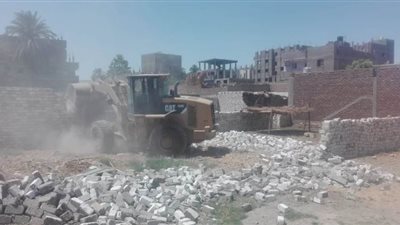 إزالة 41 حالة تعد على أملاك الدولة والأراضي الزراعية بقنا|صور