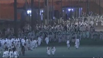 بدء نفور حجاج بيت الله من جبل عرفات إلى المزدلفة مع غروب الشمس | صور