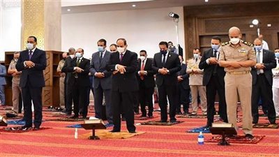 تفاصيل أداء السيسي صلاة عيد الأضحى بمسجد المشير