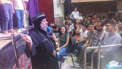 الأنبا نوفير يجري أول نشاط رعوي بعد توليه إيبارشية شبين القناطر