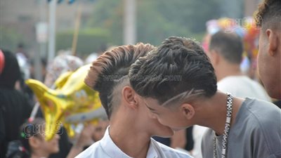 قصات شعر غريبة موضة الشباب في احتفالات عيد الأضحى|صور