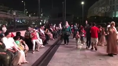 احتفال العائلات بثاني أيام عيد الأضحى في شوارع 6 أكتوبر|فيديو