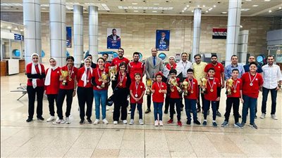 حققت 13 ميدالية.. استقبال رسمي لبعثة الشطرنج بعد عودتهم من بطولة أفريقيا