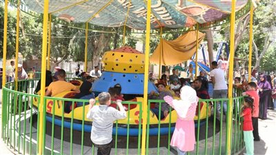 زحام بثالث أيام العيد بالمزارات السياحية في الفيوم