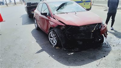 مصرع زوجين في حادث سير بطريق السويس الصحراوى