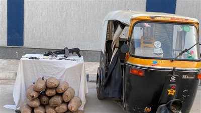 سقوط عنصر إجرامى بحوزته 56كيلو بانجو وحشيش قبل توزيعه بالعيد 