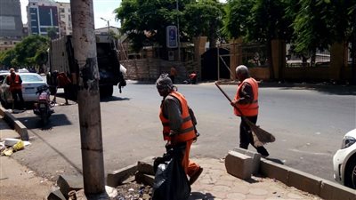رفع 170 طن قمامة و10 أطنان أتربة من شوارع وميادين وحدائق الدقهلية