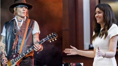 جوني ديب مع محاميته كاميل فاسكيز في كواليس حفلته الموسيقية | فيديو وصور