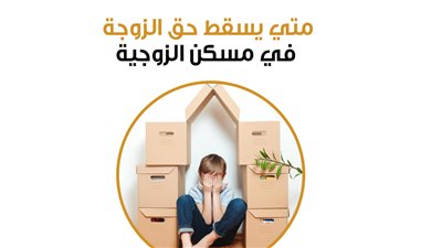  متي يسقط حق الزوجة في مسكن الزوجية| إنفوجراف