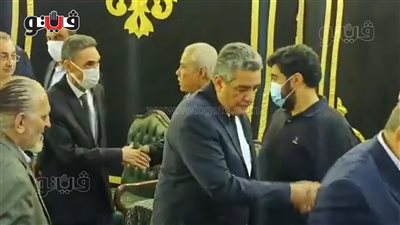 أحمد مجاهد وأبوجريشة وعماد سليمان في عزاء إسماعيل عثمان رئيس الإسماعيلي الأسبق | فيديو