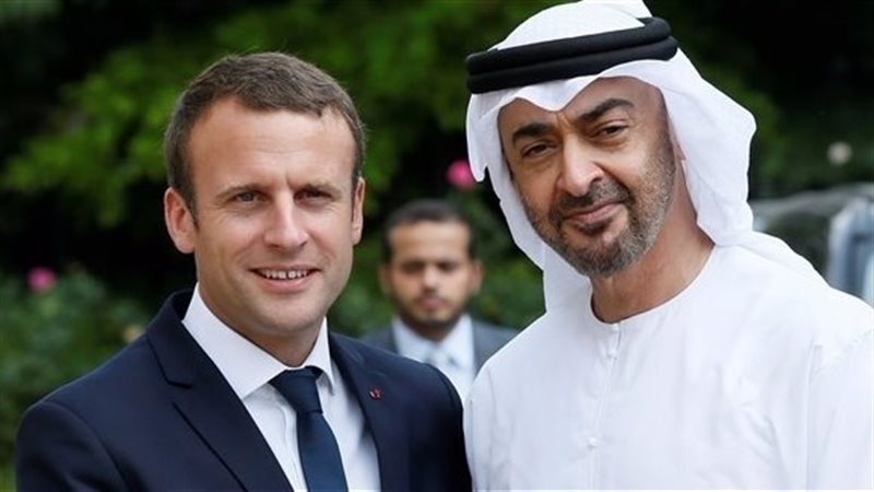 بن زايد وماكرون 