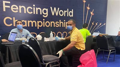 تحليل Antigen test فى بطولة العالم للسلاح لكل الوفود والحاضرين | صور