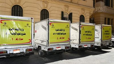 6 صور ترصد بدء توزيع لحوم أضاحي الأوقاف 