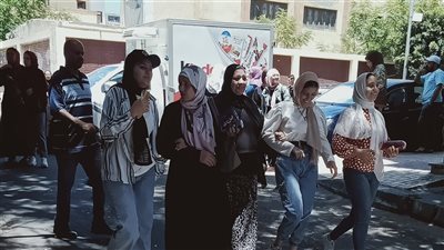 ارتياح طالبات الثانوية العامة بالإسكندرية من امتحان الجيولوجيا | صور 