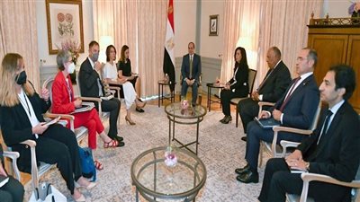  شاهد.. الرئيس السيسي يختتم زيارته لبرلين باستقبال وزيرة الخارجية الألمانية